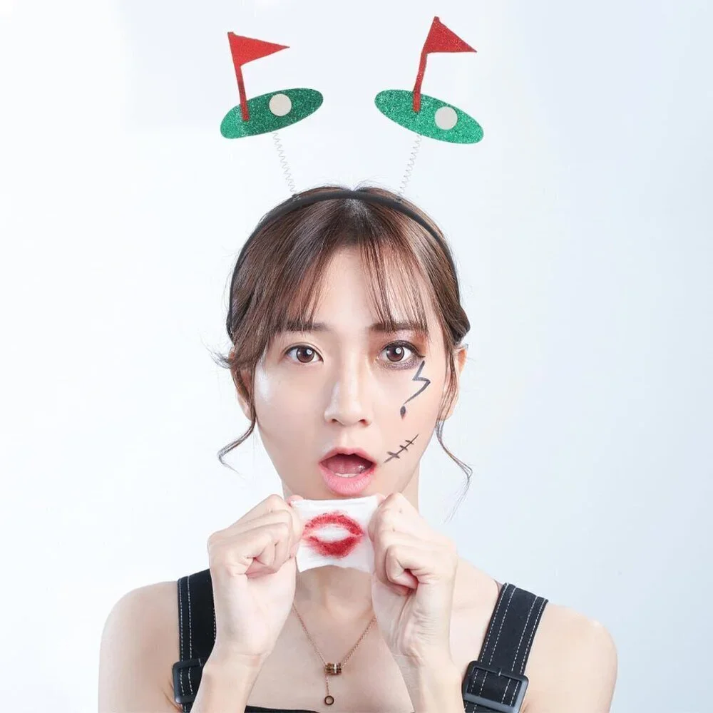 Golf Ball Headband Women Sports Party Accessory One Size Light Comfort